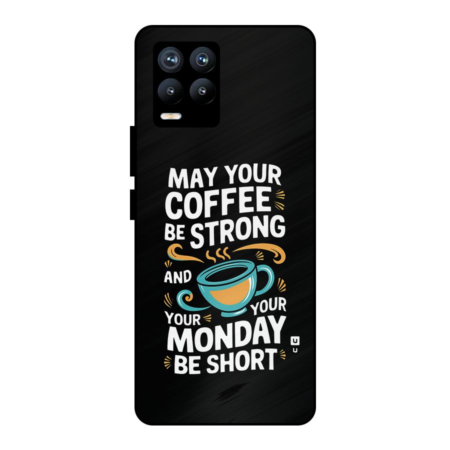 Strong Coffee Metal Back Case for Realme 8 Pro