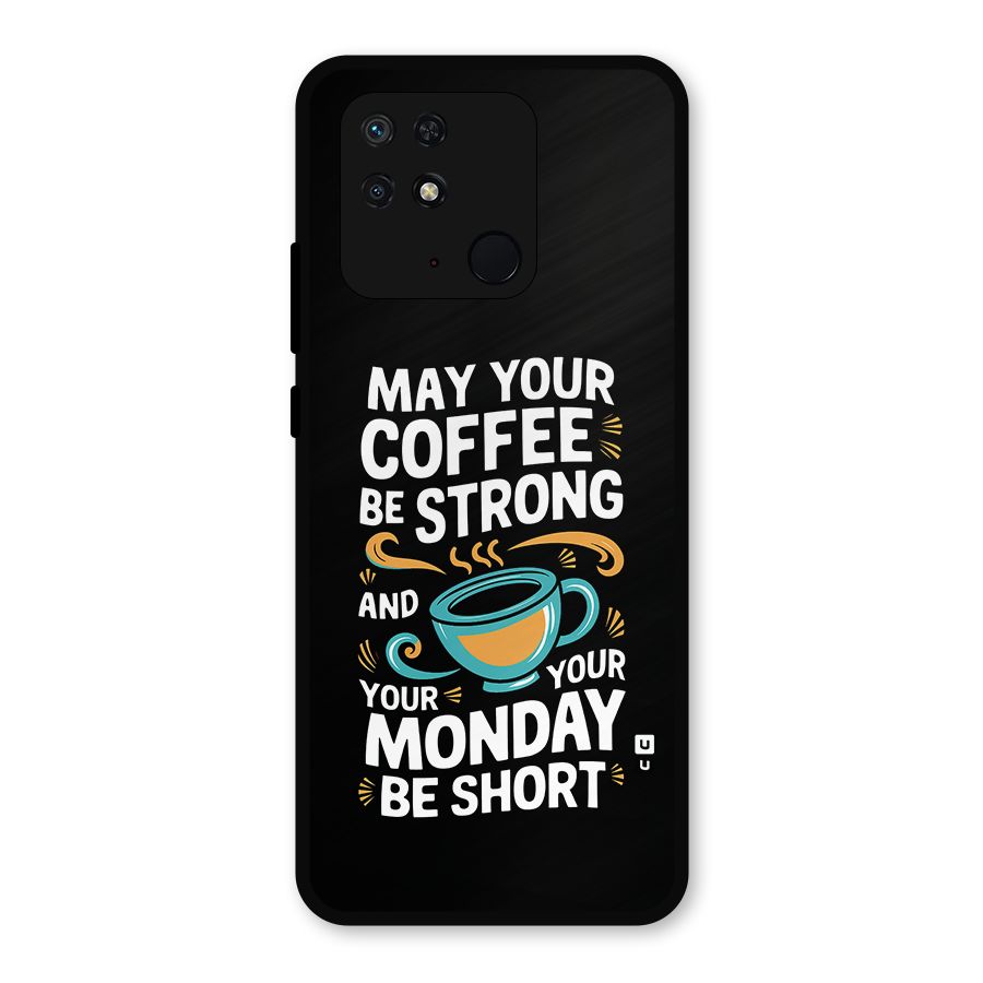 Strong Coffee Metal Back Case for Redmi 10 Power