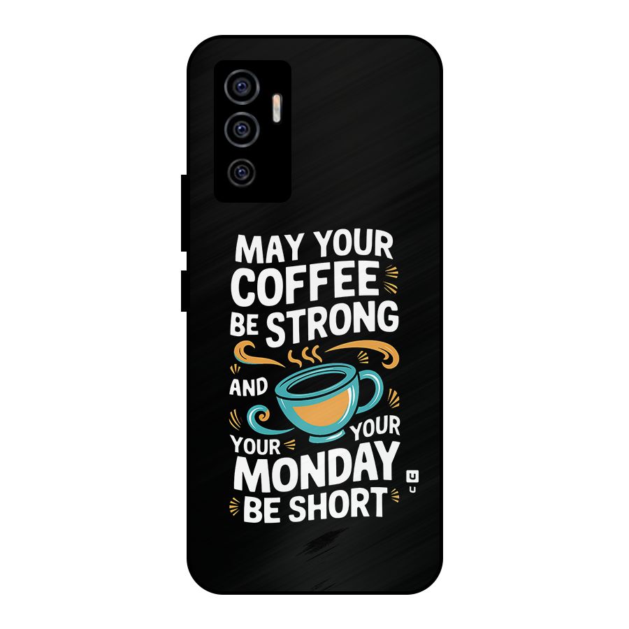 Strong Coffee Metal Back Case for Vivo V23e