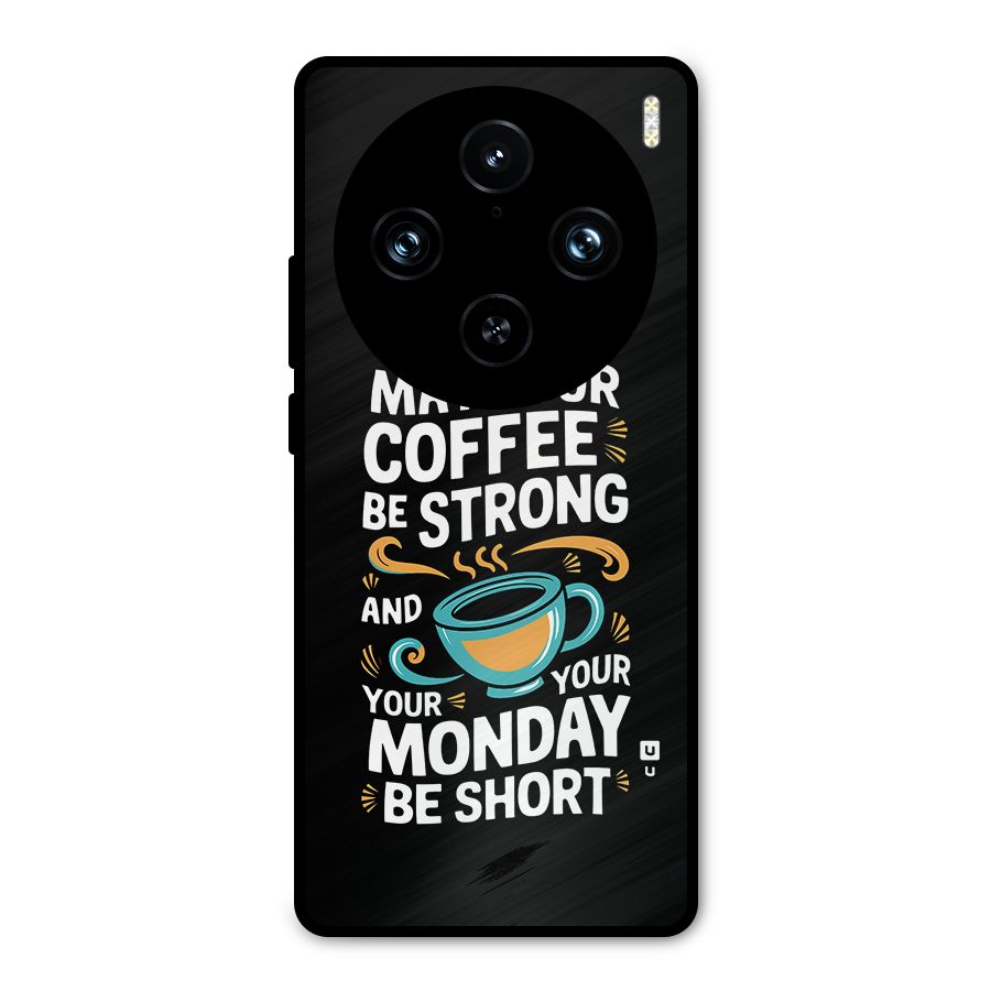 Strong Coffee Metal Back Case for Vivo X100 Pro
