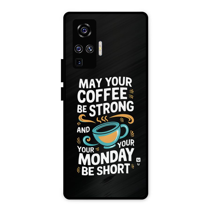 Strong Coffee Metal Back Case for Vivo X50 Pro