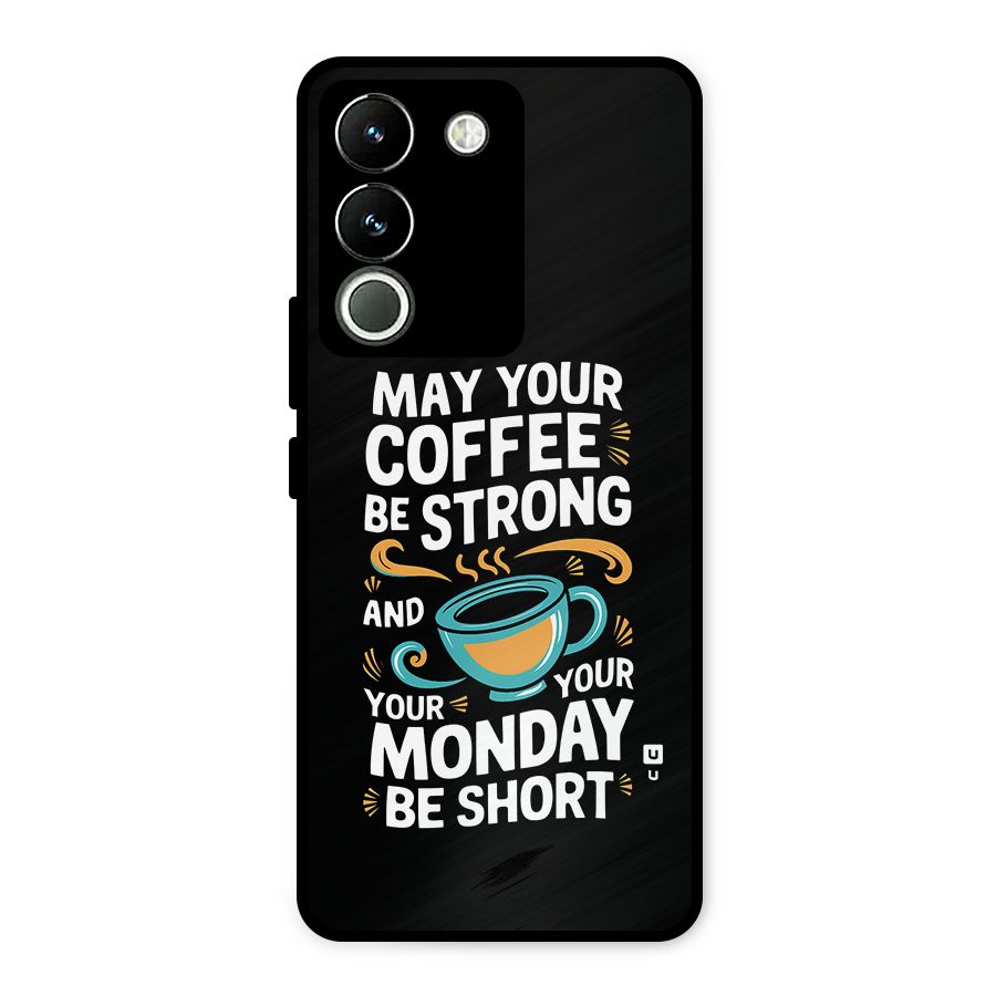 Strong Coffee Metal Back Case for Vivo Y200