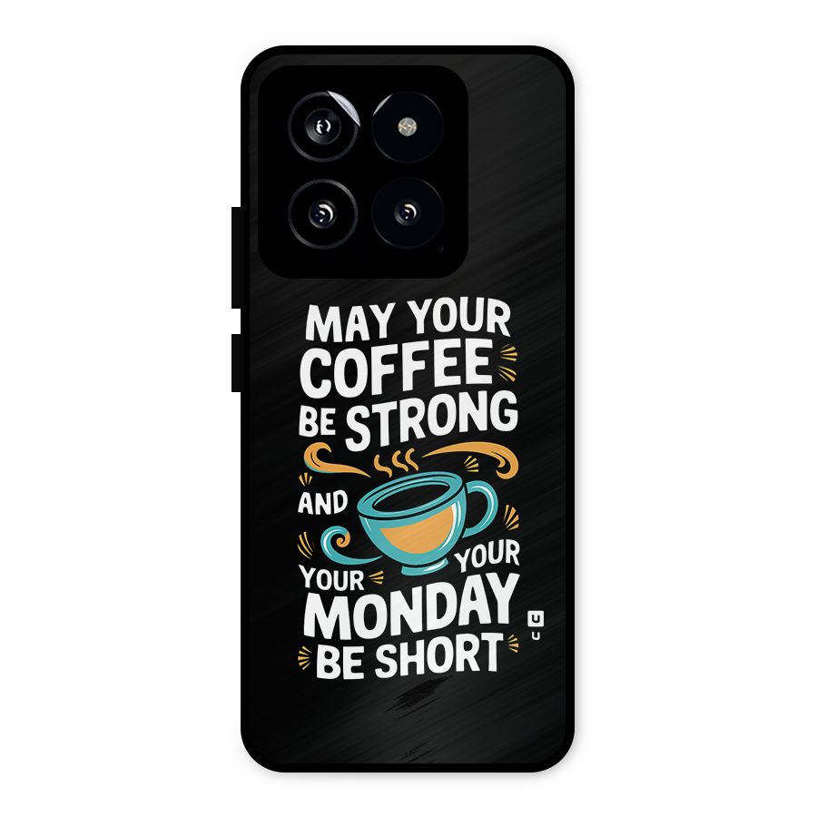 Strong Coffee Metal Back Case for Xiaomi 14
