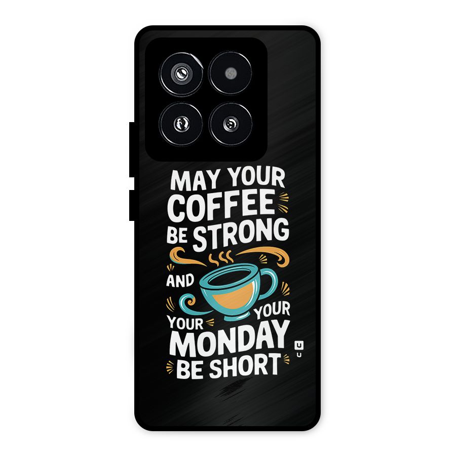 Strong Coffee Metal Back Case for Xiaomi 14 Pro