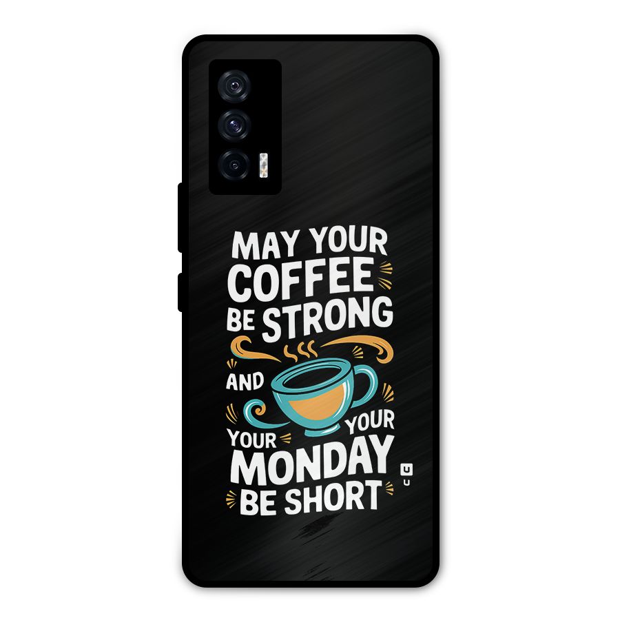 Strong Coffee Metal Back Case for iQOO 7 5G