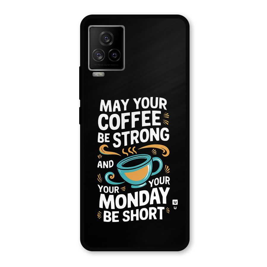 Strong Coffee Metal Back Case for iQOO 7 Legend 5G