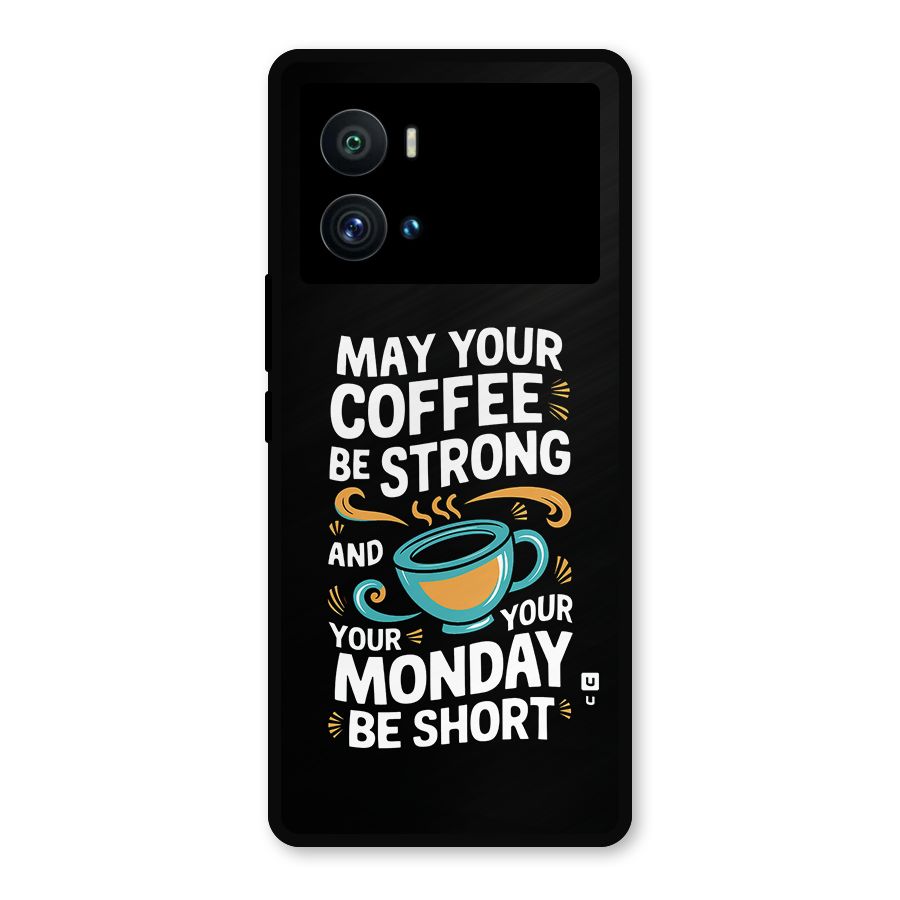 Strong Coffee Metal Back Case for iQOO 9 Pro