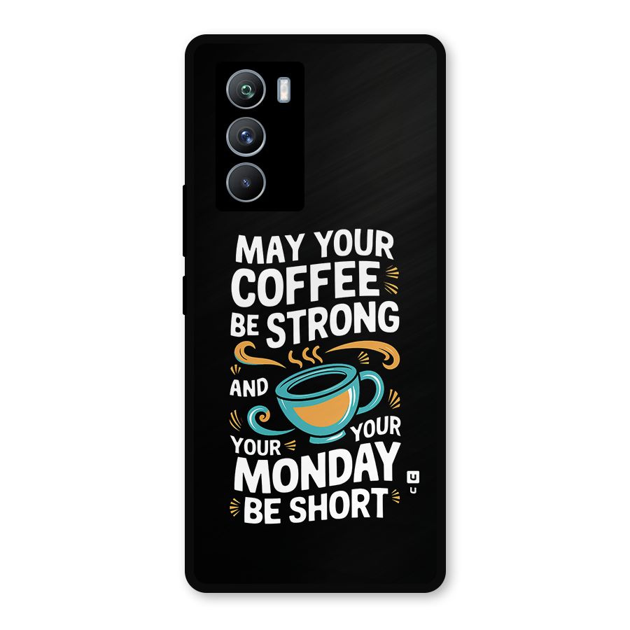 Strong Coffee Metal Back Case for iQOO 9 SE