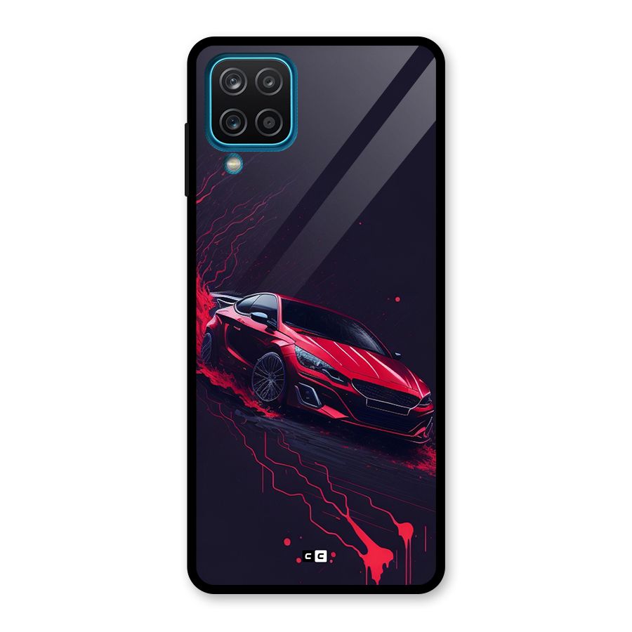 Stunning Car Glass Back Case for Galaxy A12