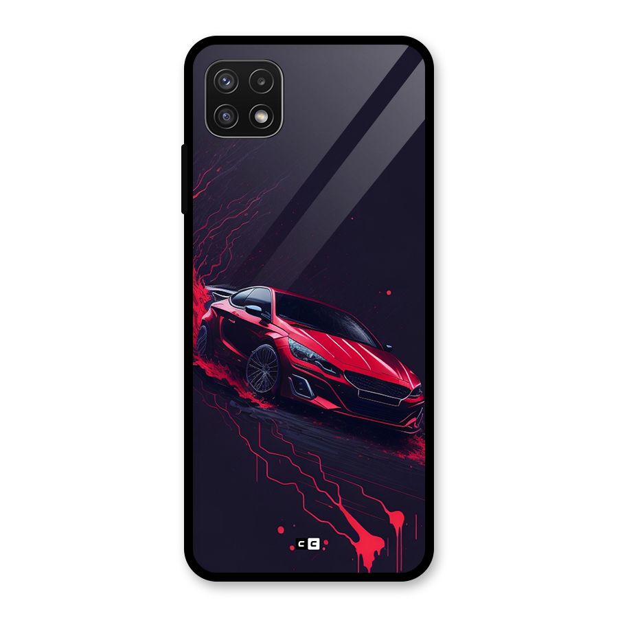 Stunning Car Glass Back Case for Galaxy A22 5G