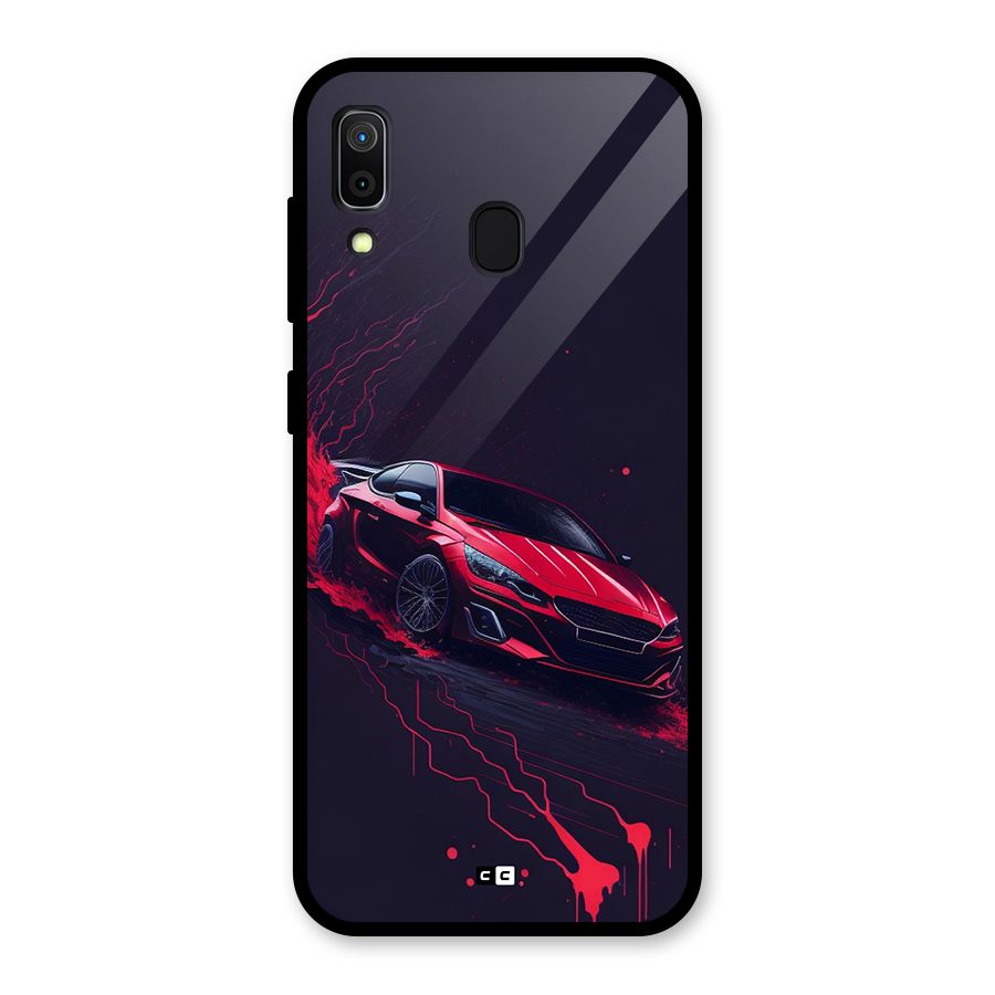 Stunning Car Glass Back Case for Galaxy A30