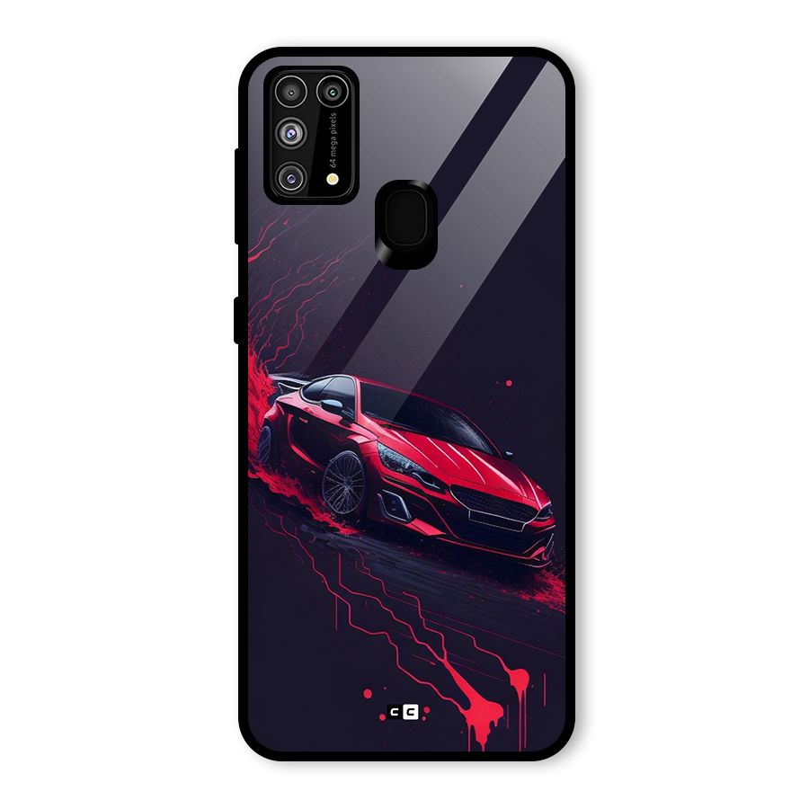 Stunning Car Glass Back Case for Galaxy F41