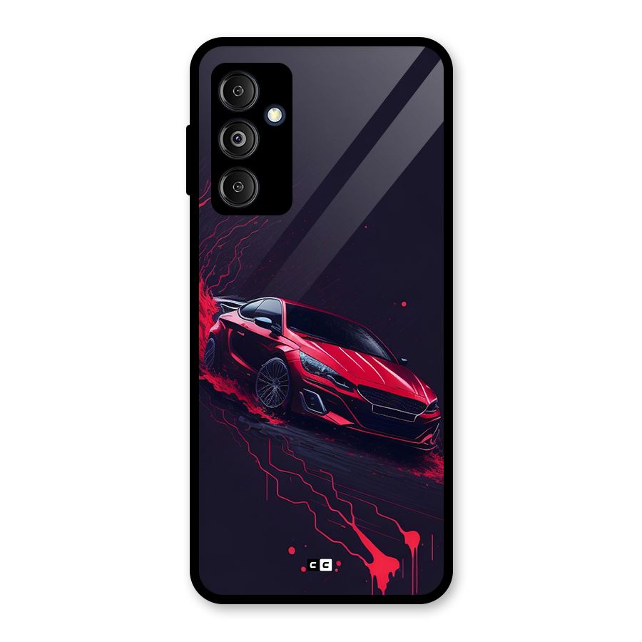 Stunning Car Glass Back Case for Galaxy M14 5G