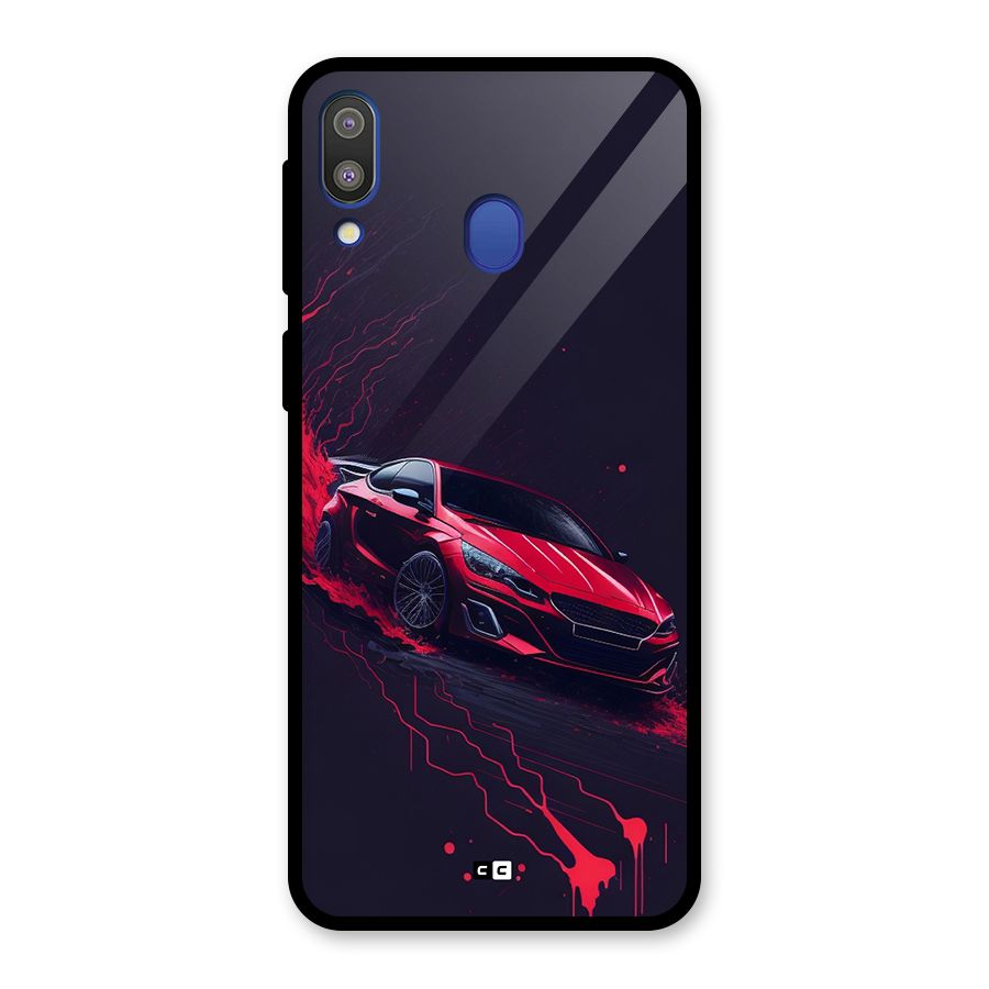 Stunning Car Glass Back Case for Galaxy M20