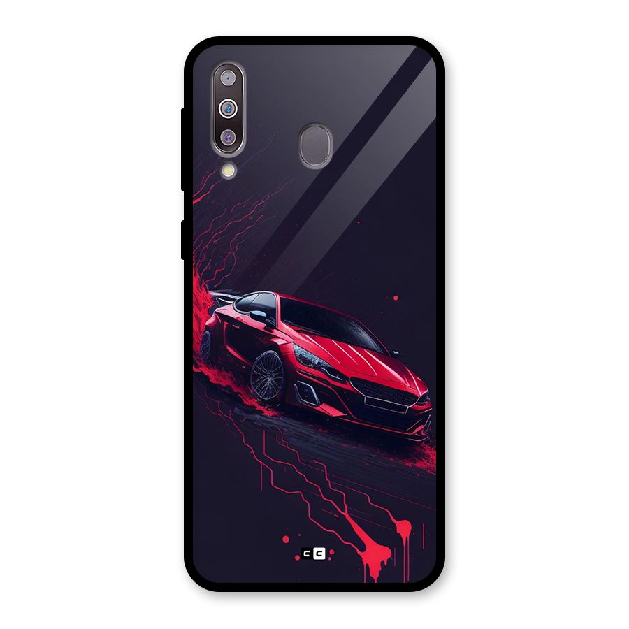 Stunning Car Glass Back Case for Galaxy M30