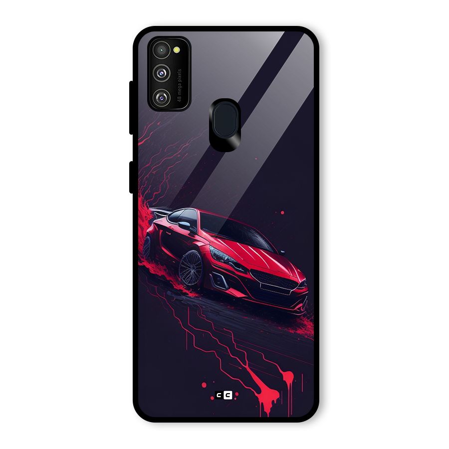 Stunning Car Glass Back Case for Galaxy M30s