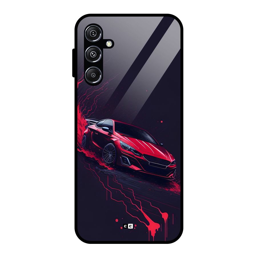 Stunning Car Glass Back Case for Galaxy M34 5G