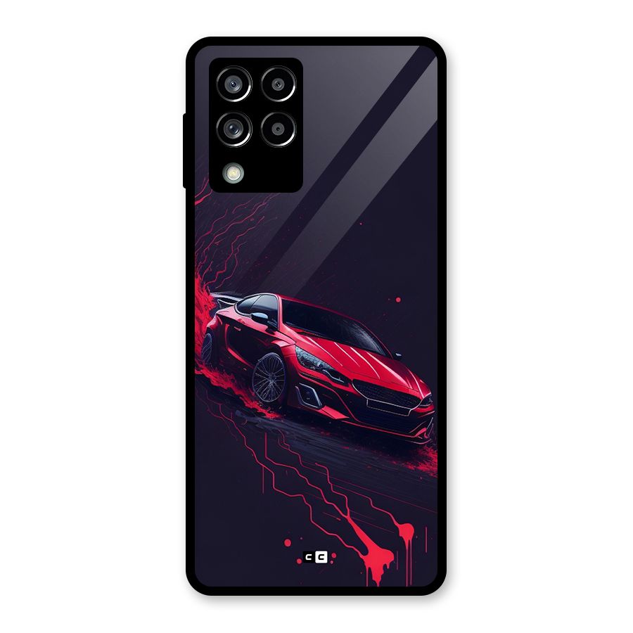 Stunning Car Glass Back Case for Galaxy M53 5G