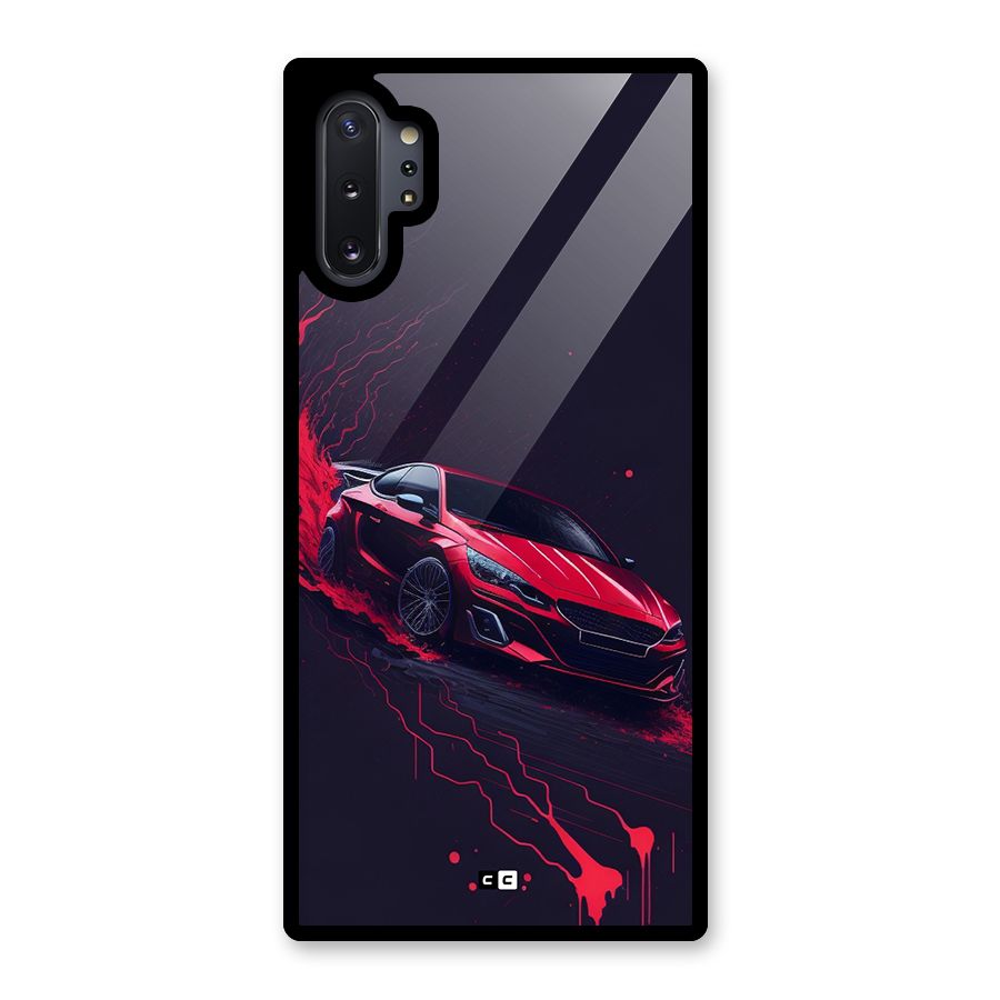 Stunning Car Glass Back Case for Galaxy Note 10 Plus