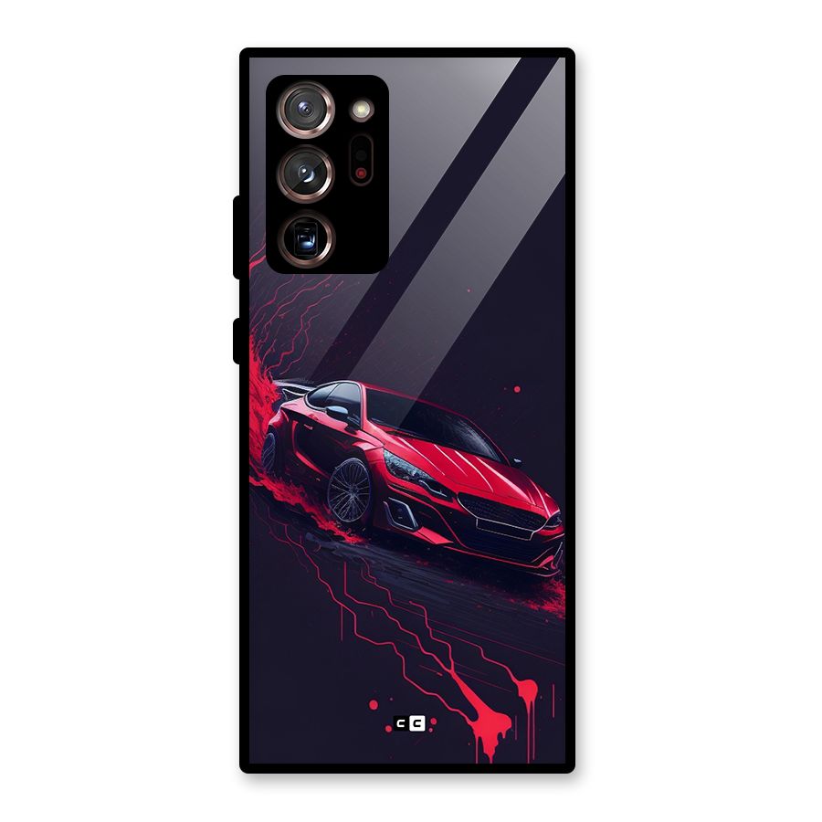 Stunning Car Glass Back Case for Galaxy Note 20 Ultra