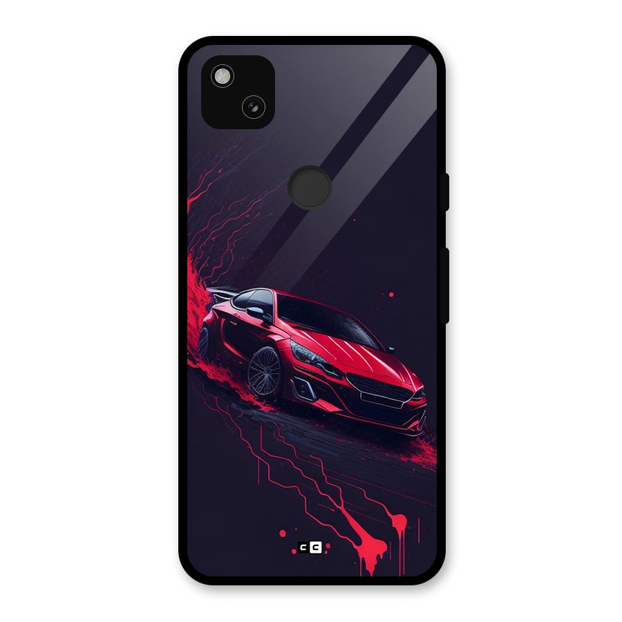 Stunning Car Glass Back Case for Google Pixel 4a