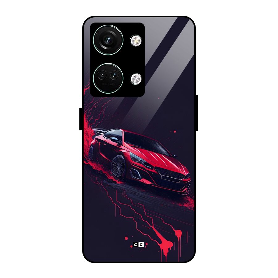 Stunning Car Glass Back Case for Oneplus Nord 3