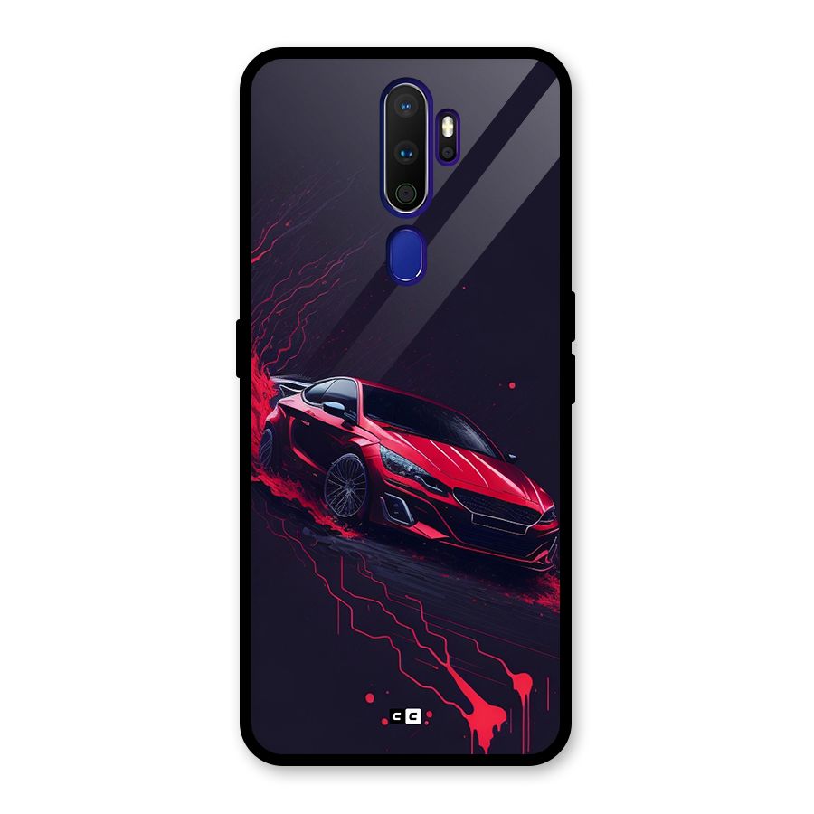Stunning Car Glass Back Case for Oppo A9 (2020)