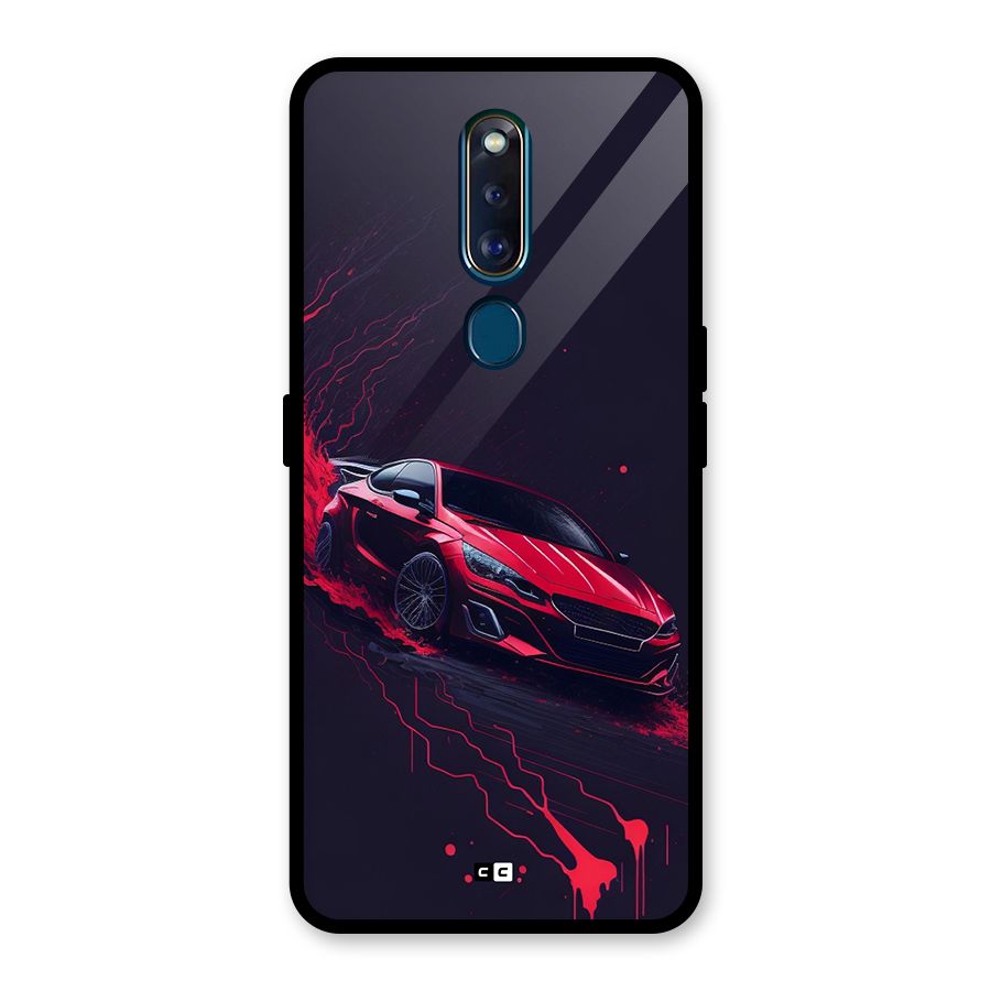 Stunning Car Glass Back Case for Oppo F11 Pro