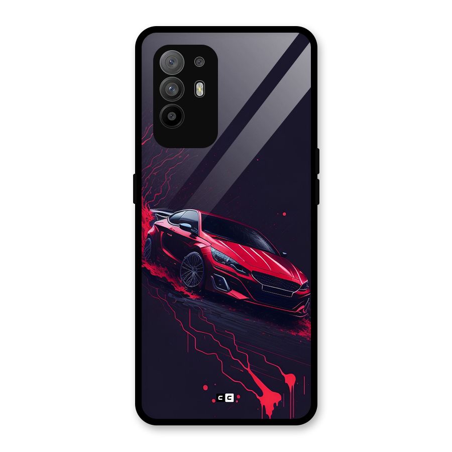 Stunning Car Glass Back Case for Oppo F19 Pro Plus 5G