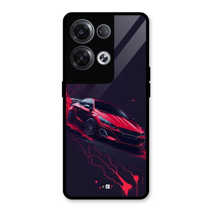 Stunning Car Glass Back Case for Oppo Reno8 Pro 5G