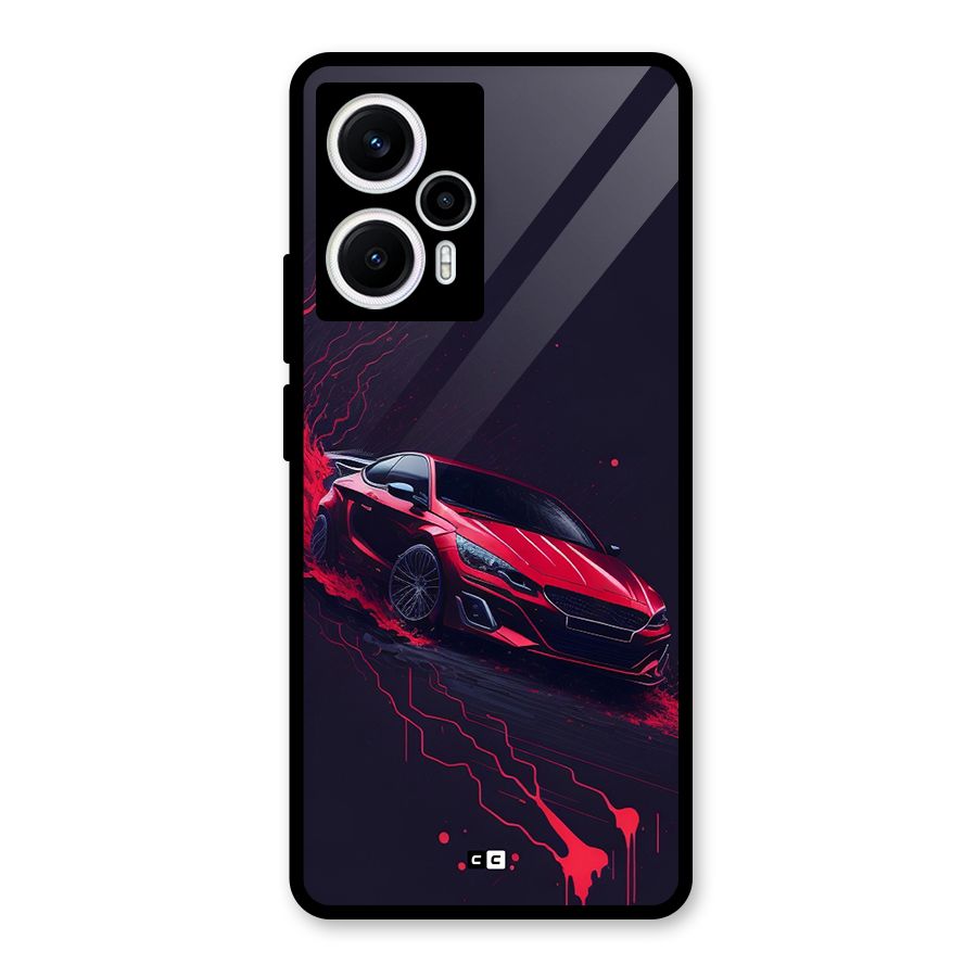 Stunning Car Glass Back Case for Poco F5