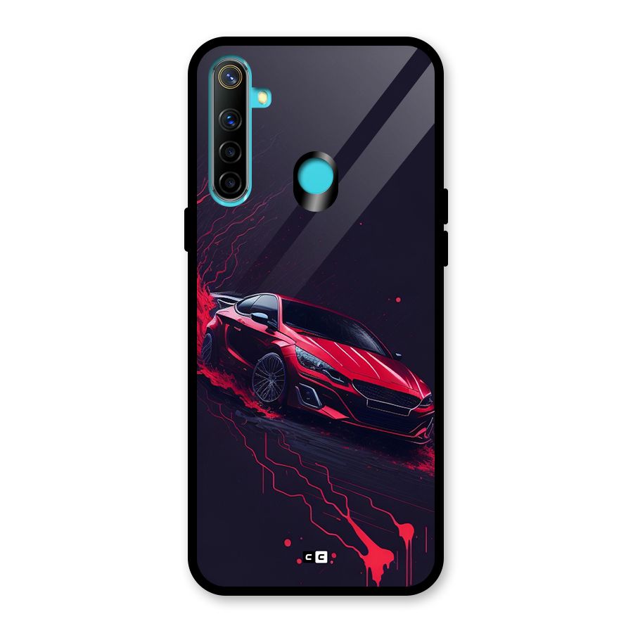 Stunning Car Glass Back Case for Realme 5
