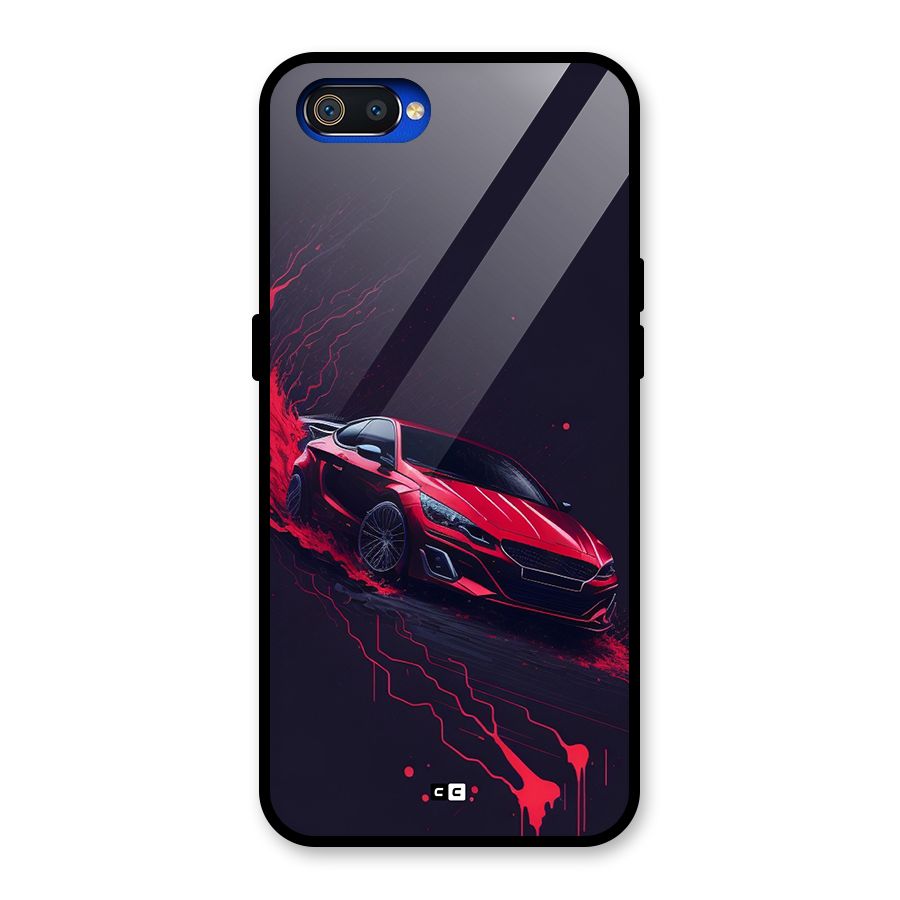 Stunning Car Glass Back Case for Realme C2