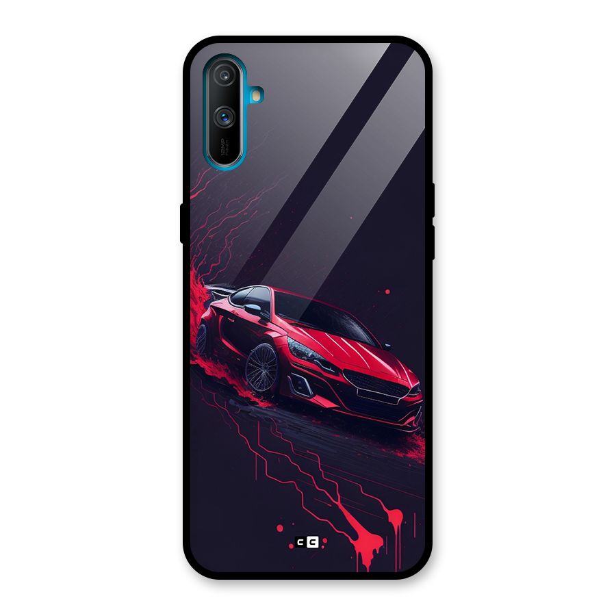 Stunning Car Glass Back Case for Realme C3