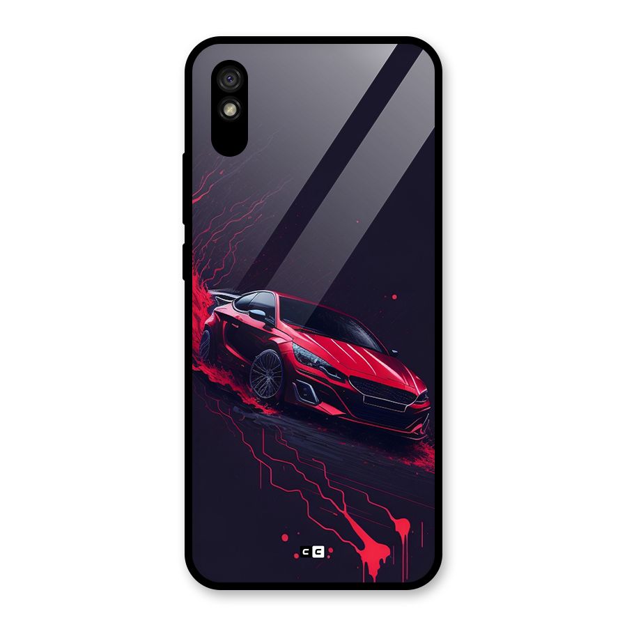 Stunning Car Glass Back Case for Redmi 9i