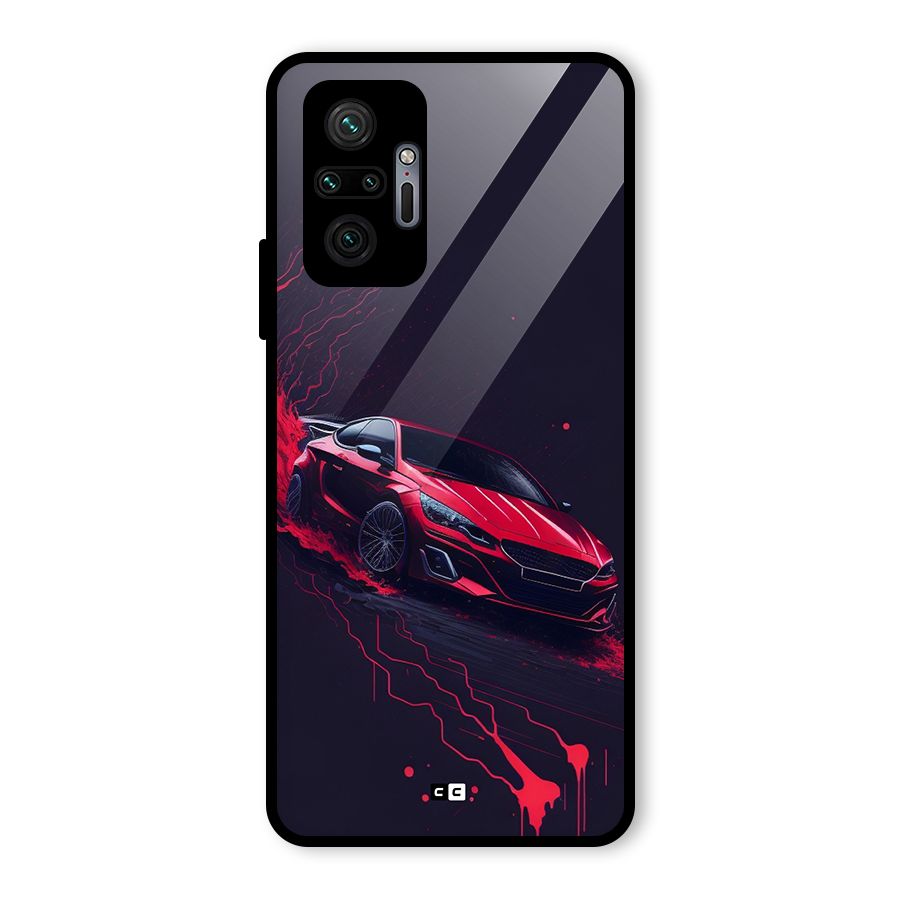 Stunning Car Glass Back Case for Redmi Note 10 Pro Max