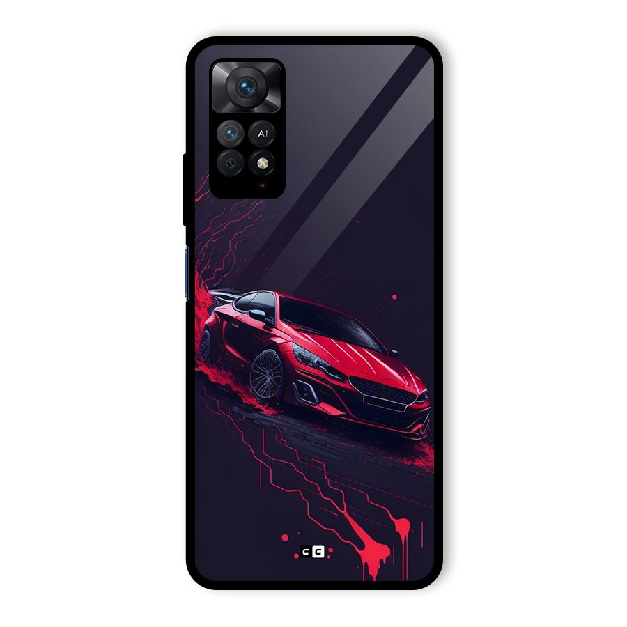 Stunning Car Glass Back Case for Redmi Note 11 Pro Plus 5G