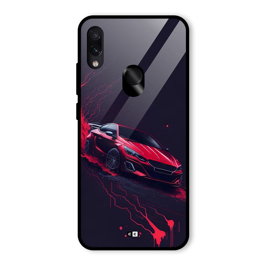 Stunning Car Glass Back Case for Redmi Note 7S