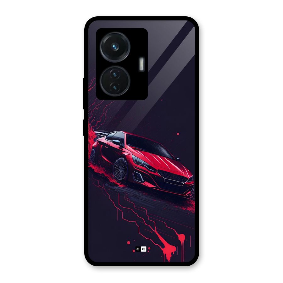 Stunning Car Glass Back Case for Vivo T1 44W