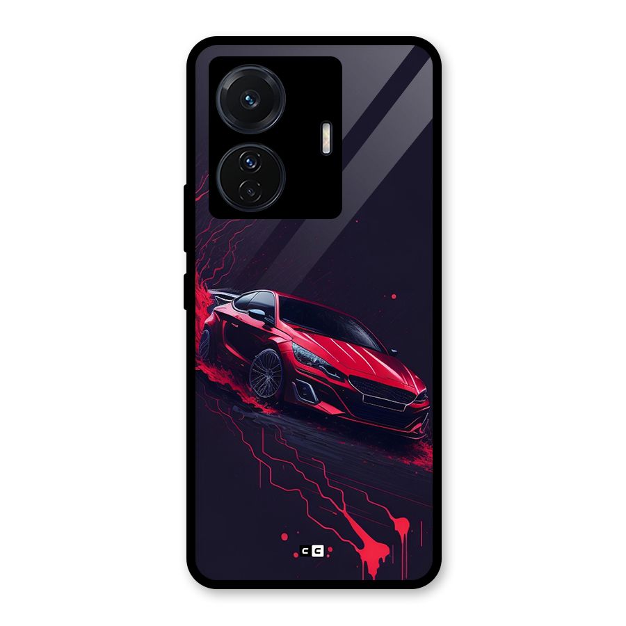 Stunning Car Glass Back Case for Vivo T1 Pro