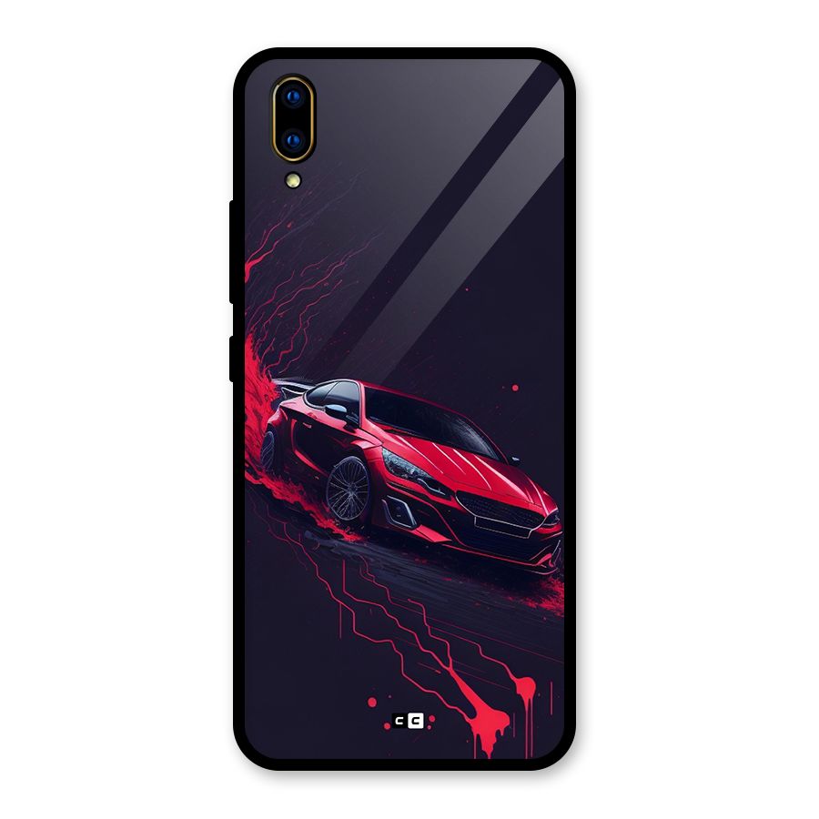 Stunning Car Glass Back Case for Vivo V11 Pro