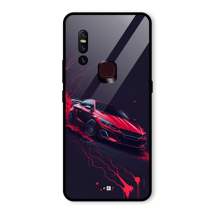 Stunning Car Glass Back Case for Vivo V15