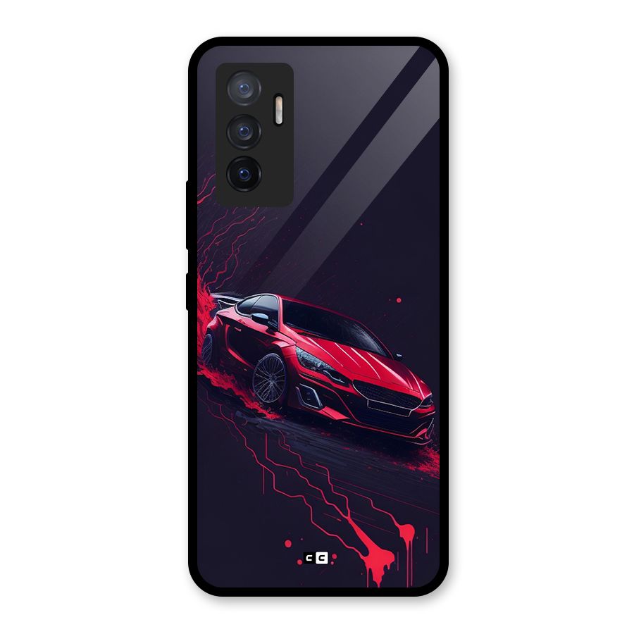 Stunning Car Glass Back Case for Vivo V23e