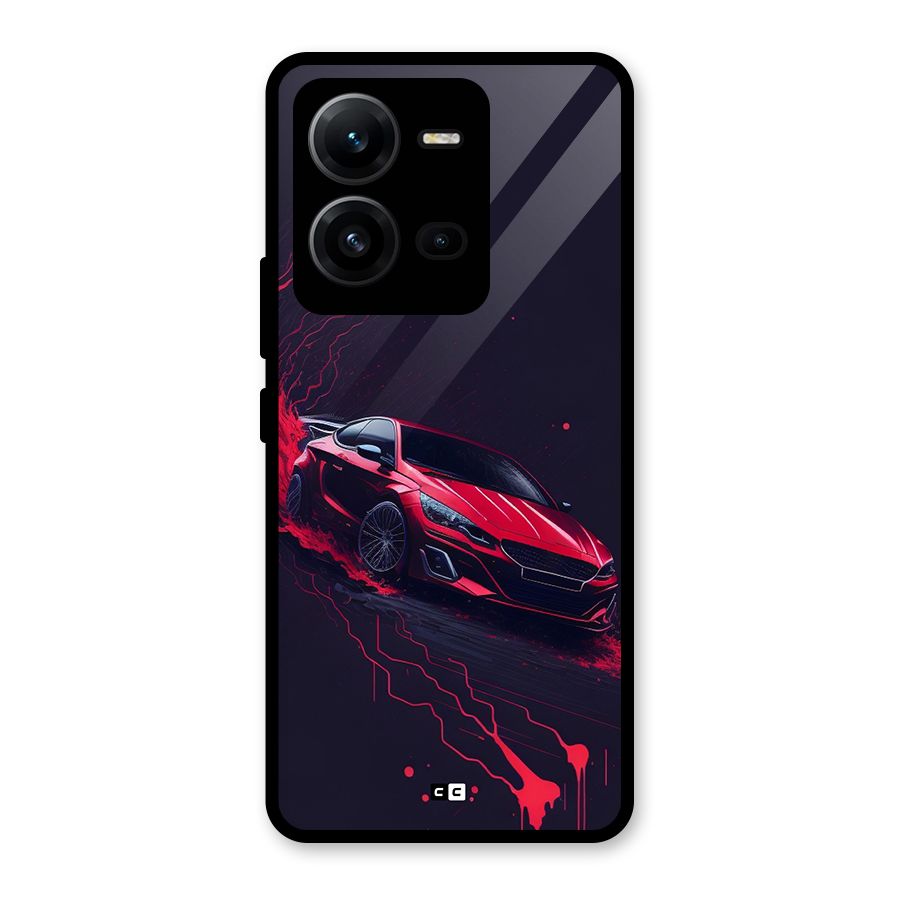 Stunning Car Glass Back Case for Vivo V25