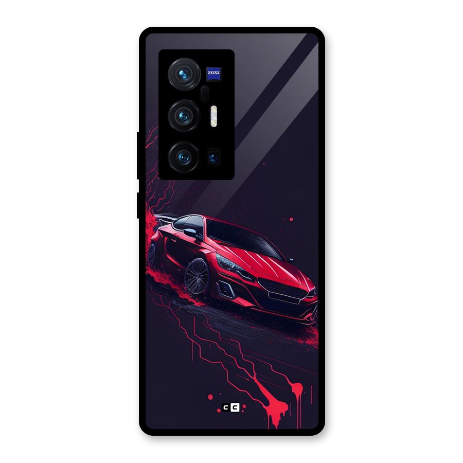 Stunning Car Glass Back Case for Vivo X70 Pro Plus