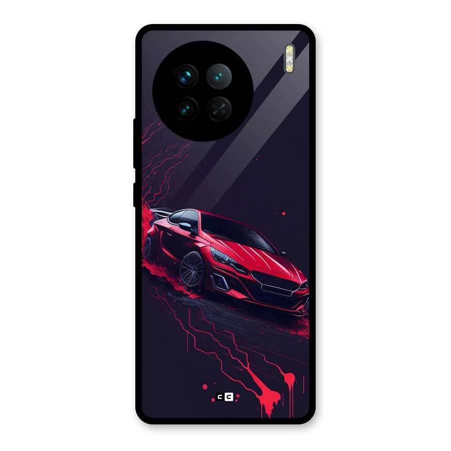 Stunning Car Glass Back Case for Vivo X90