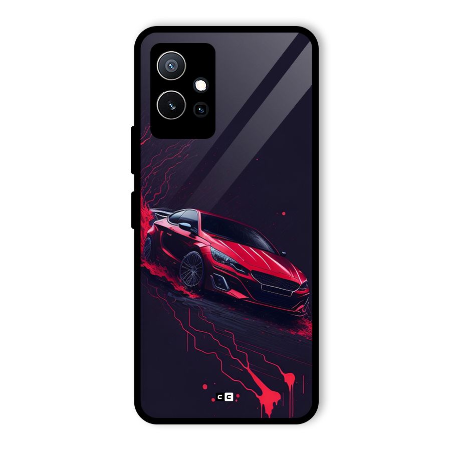 Stunning Car Glass Back Case for Vivo Y75 5G