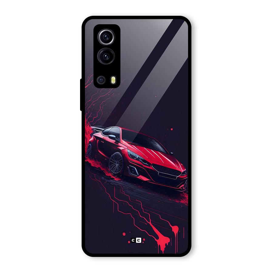 Stunning Car Glass Back Case for Vivo iQOO Z3