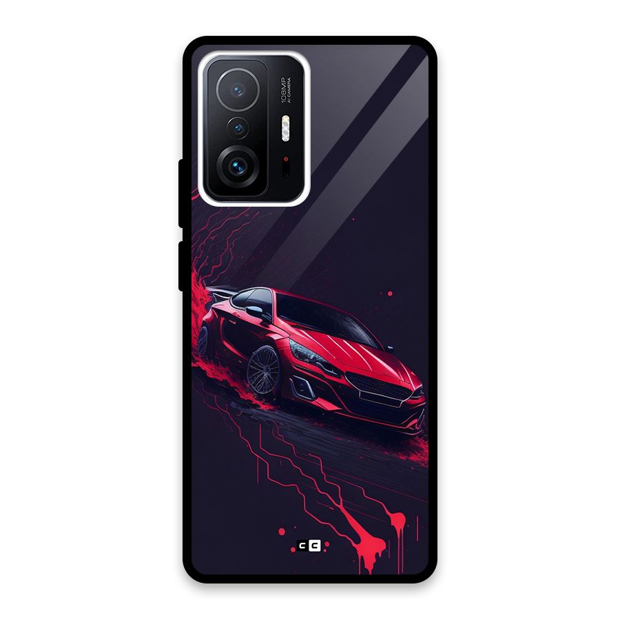 Stunning Car Glass Back Case for Xiaomi 11T Pro