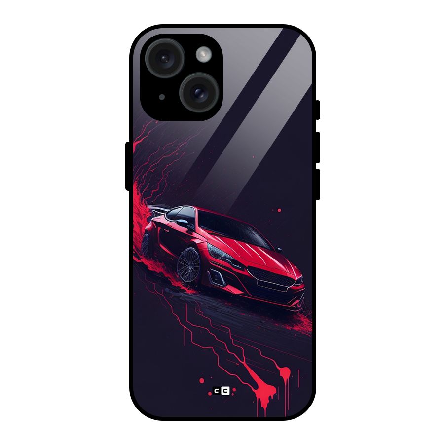 Stunning Car Glass Back Case for iPhone 15